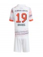 Bayern Munich Alphonso Davies #19 Replika Borta Kläder Barn 2025-26 Kortärmad (+ byxor)